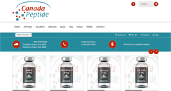 Desktop Screenshot of canadapeptide.com