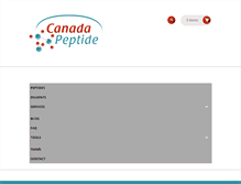 Tablet Screenshot of canadapeptide.com